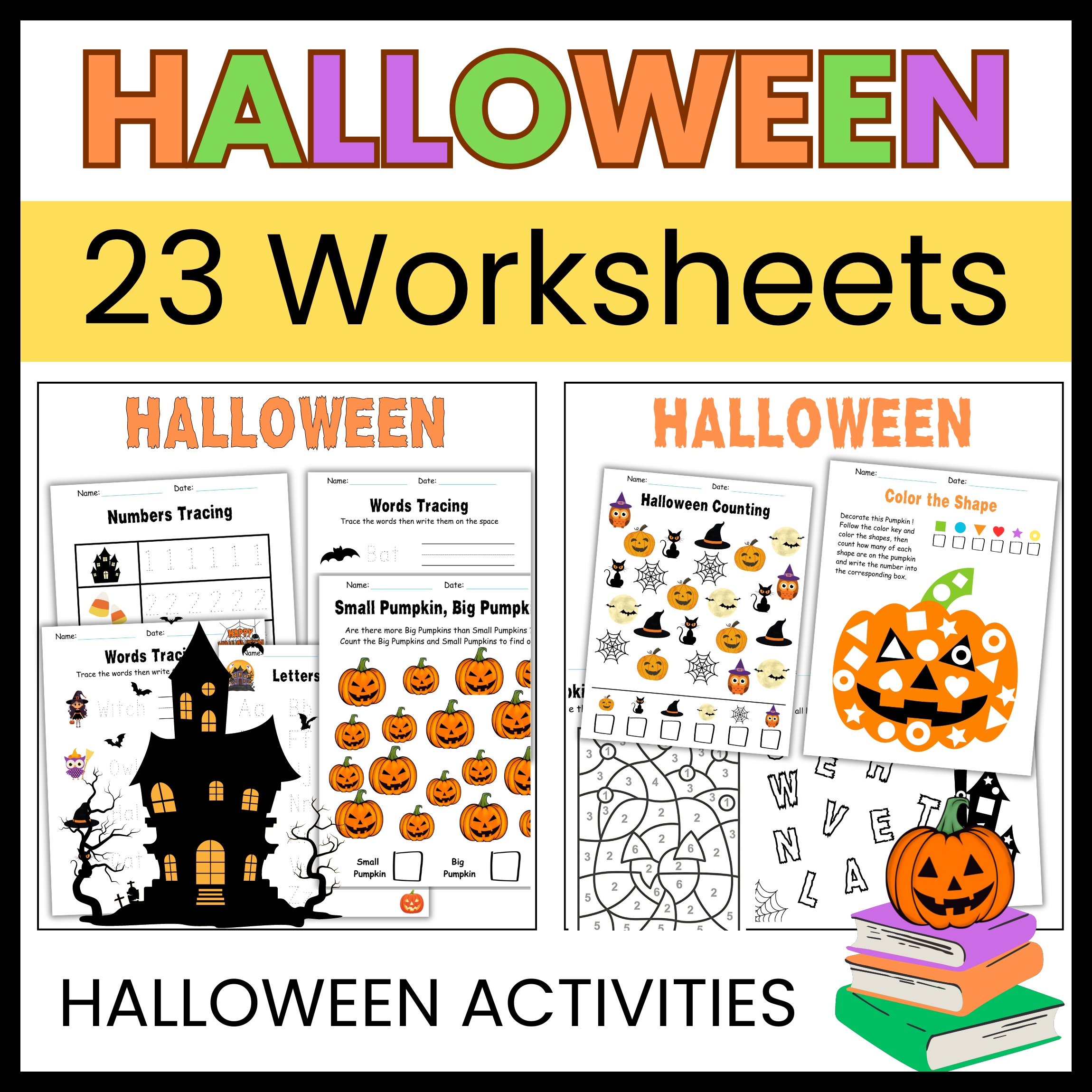 halloween activity sheets Halloween 2024 worksheets
